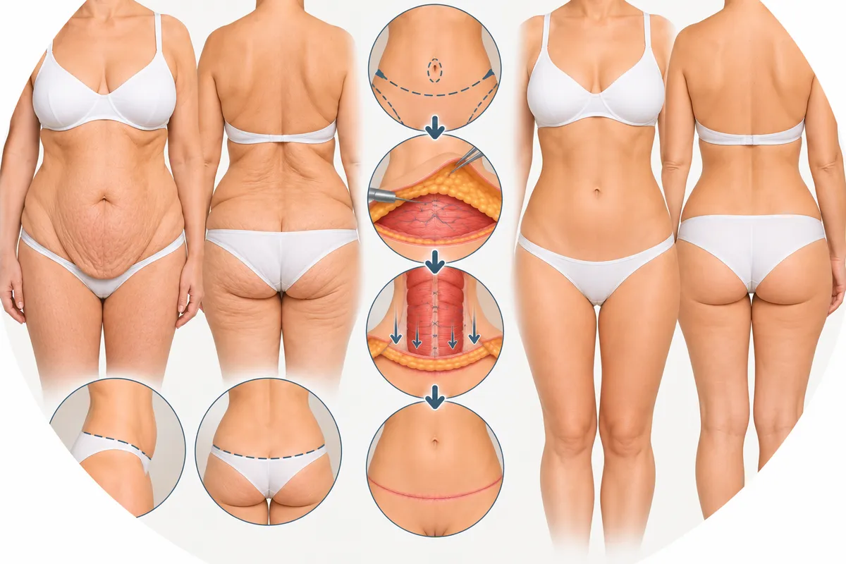 Bodylift : avant / après et principales étapes de l'intervention